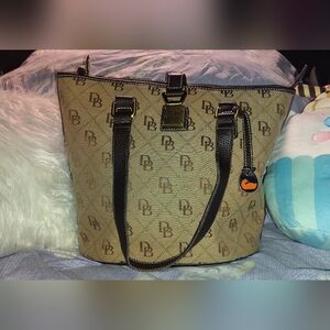 Dooney & Bourke Signature Brown and Tan Tote